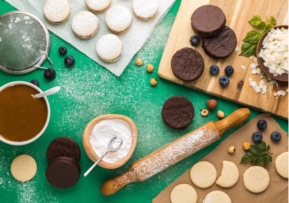 Image of rich ingredients while baking cakes