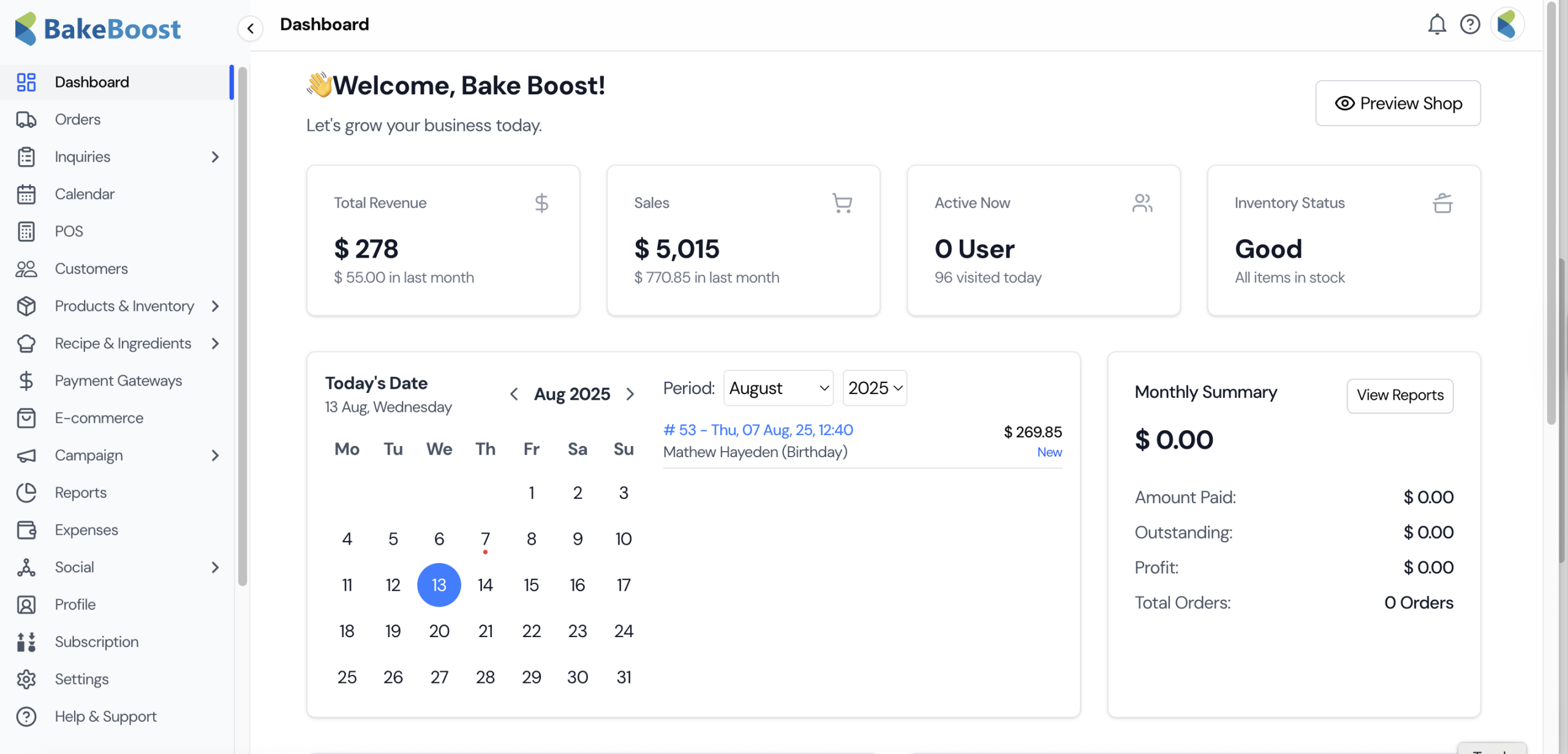 Bake Boost Features Features